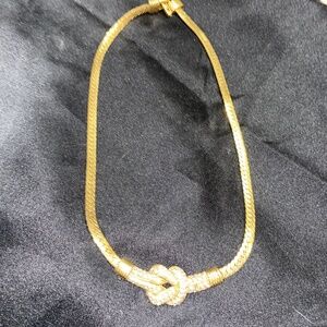 vintage swarovski crystal bezel necklace